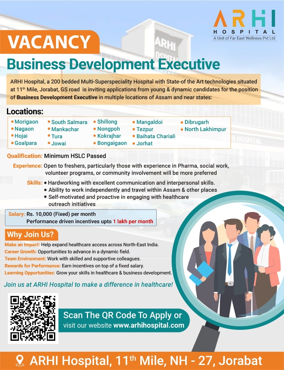 Vacancies for Business Development Executive